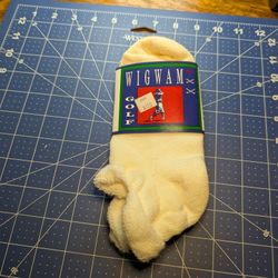 Vintage Wigwam Women's White Golf Socks Size Medium (7-10) NWT Old Stock