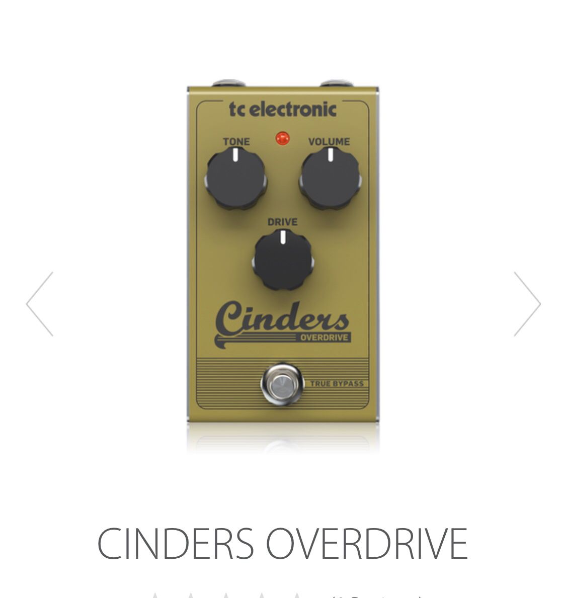 Overdrive pedal CINDER -New