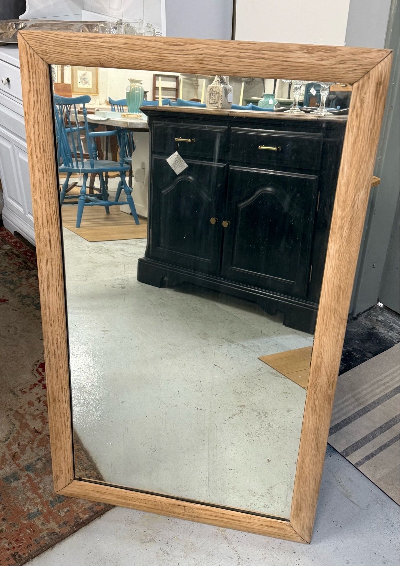 Antique Oak Mirror