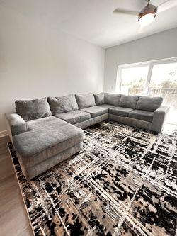 3 Piece Sectional Couch Gray