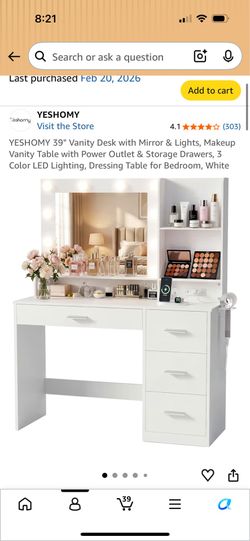 Brand new vanity