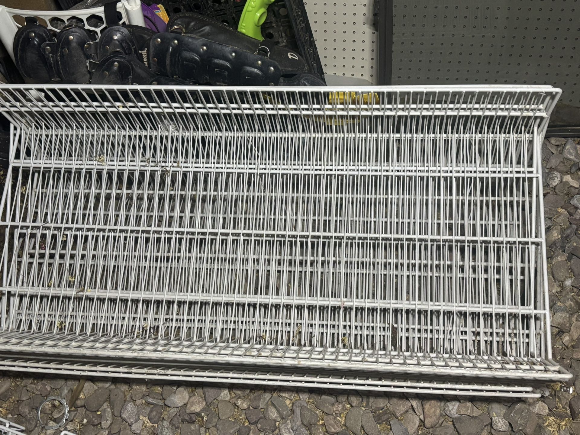 White Metal Shelving