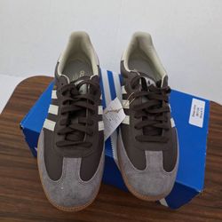 adidas Originals Gazelle Indoor Trace Khaki Fox Brown Sneakers JQ8387 Size 7.5