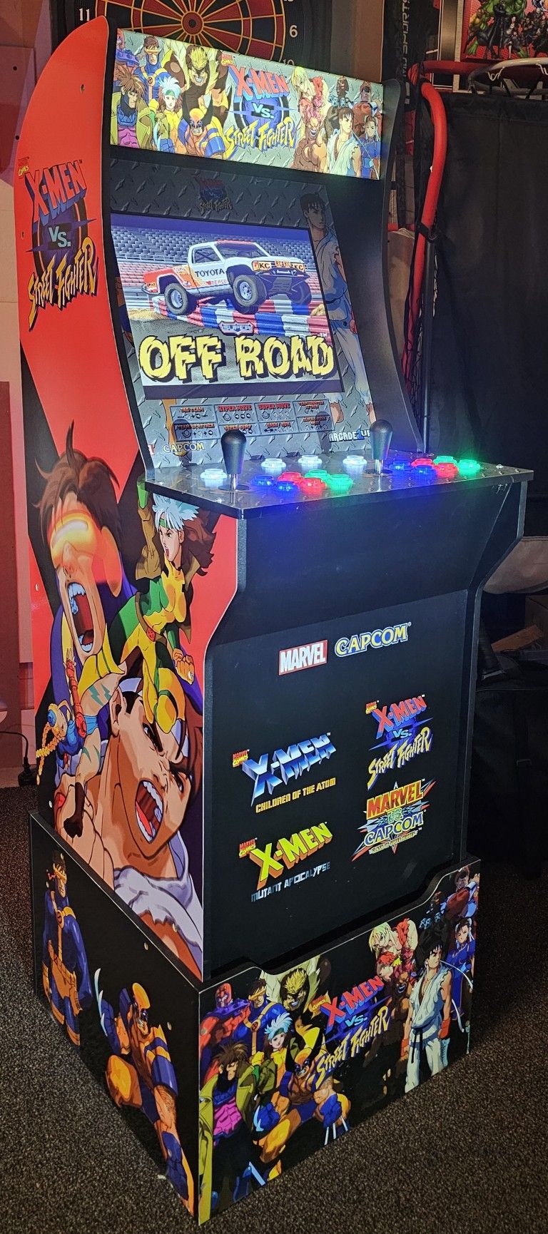 Retro X-Men Vs Street Fighter Arcade1up Cabinet With Over 15,000 Video Games 