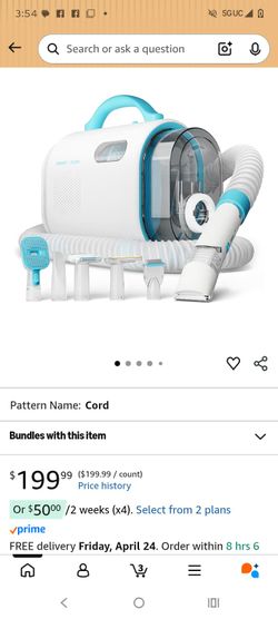 Pet Grooming Vacuum Set