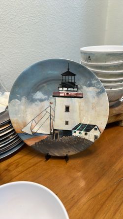 43-Piece Vintage Sakura Evolution Melamine Dish Set