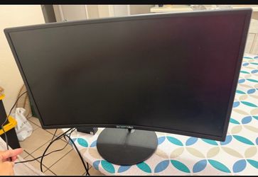 Sceptre Curved 27-inch Prime Monitor up to 100Hz 1080p, HDMI x2, VGA, 99% sRGB, Built-in Speakers, R1500, Machine Black 2025 (C275W-1920RN Series)