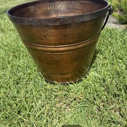 Copper bucket Handle 18x16H