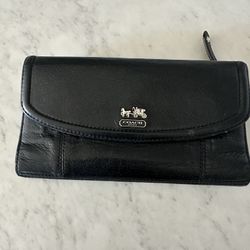 Black Almost New Coach Wallet 