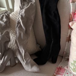Long Suede Boots 