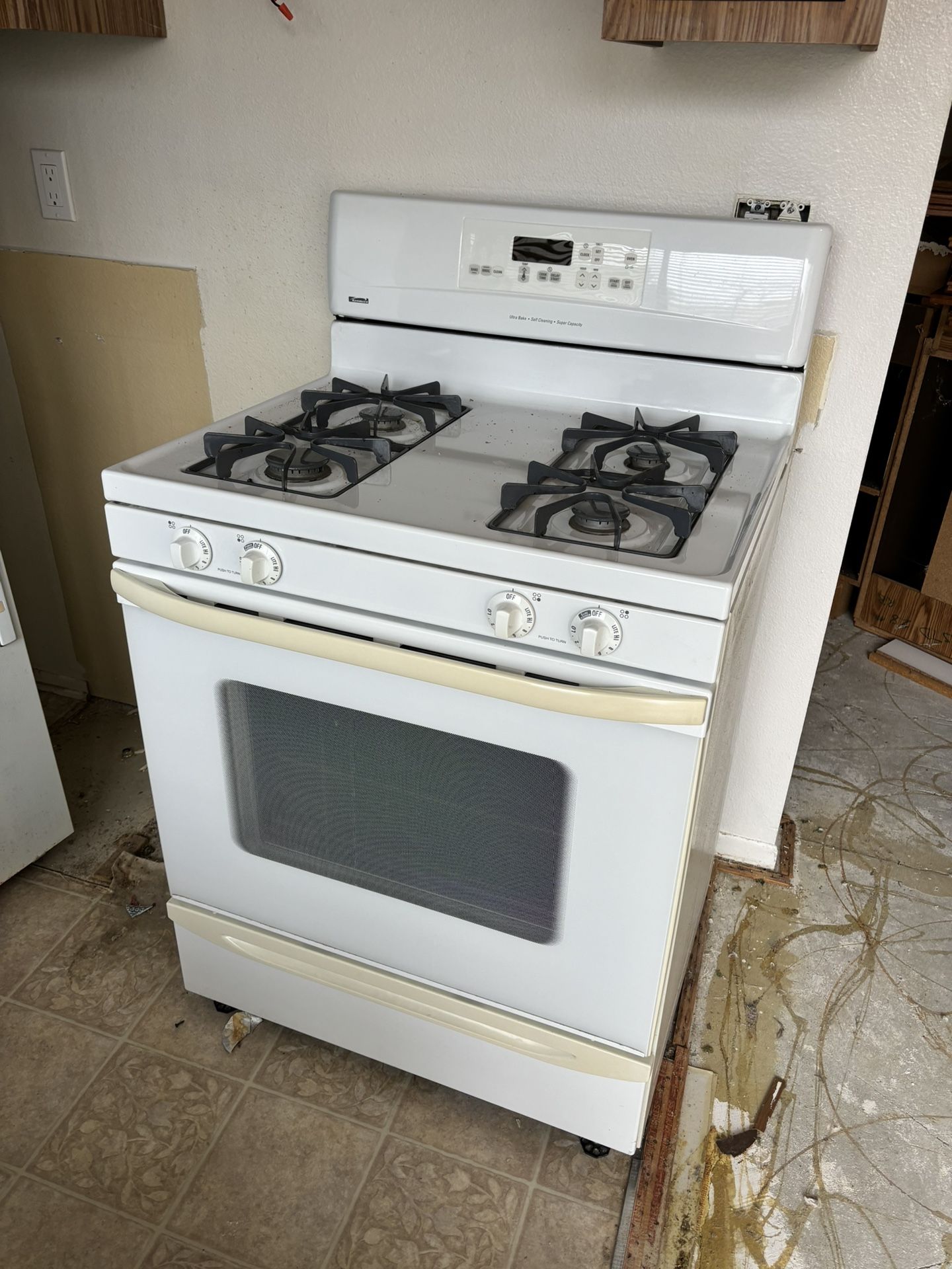 refrigerator and stove