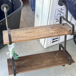 Double Wood And Castro Shelf 18x21 