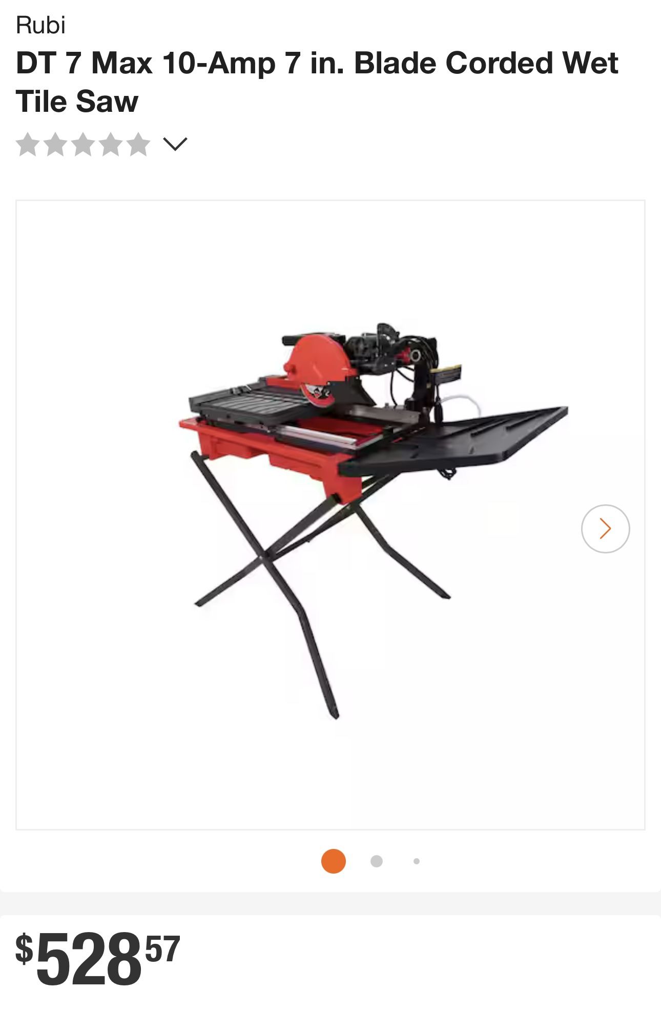 Rubi Wet Saw 7”
