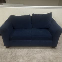 Velvet 3pc Sofa Set. (BLUE) 