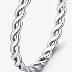 925 Sterling Silver Braided Ring 