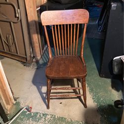 Wooden Desk Chair 
