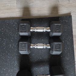 15 Lbs Hex Dumbbells 