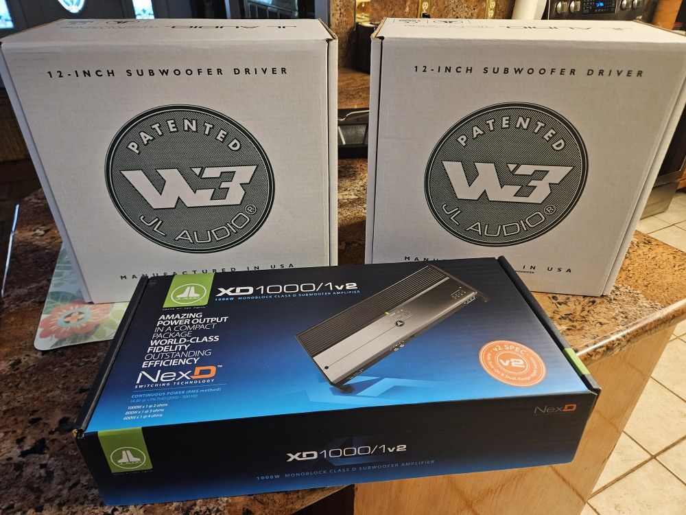 JL Audio Subwoofers and Amplifier