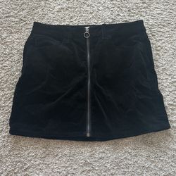 Front Zipper Skirt