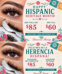 Hispanic month lashes
