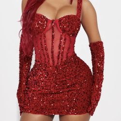 Fashion Nova Red Mini Dress