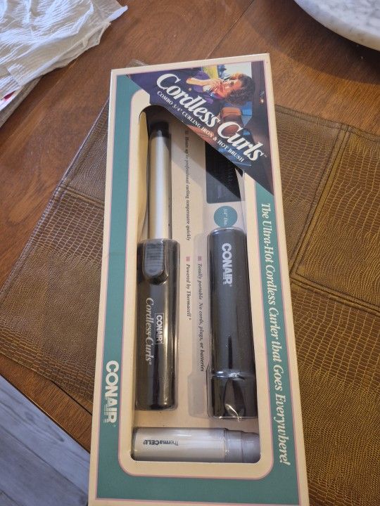 Brand new vintage 1991conair Cordless curling iron