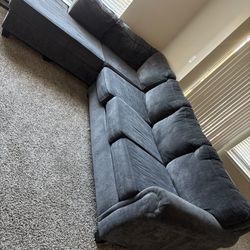 L-Shape Dark Gray Couch 