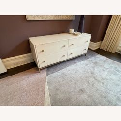 CB2 Ivory Shagreen dresser/tall chest set (pristine condition)