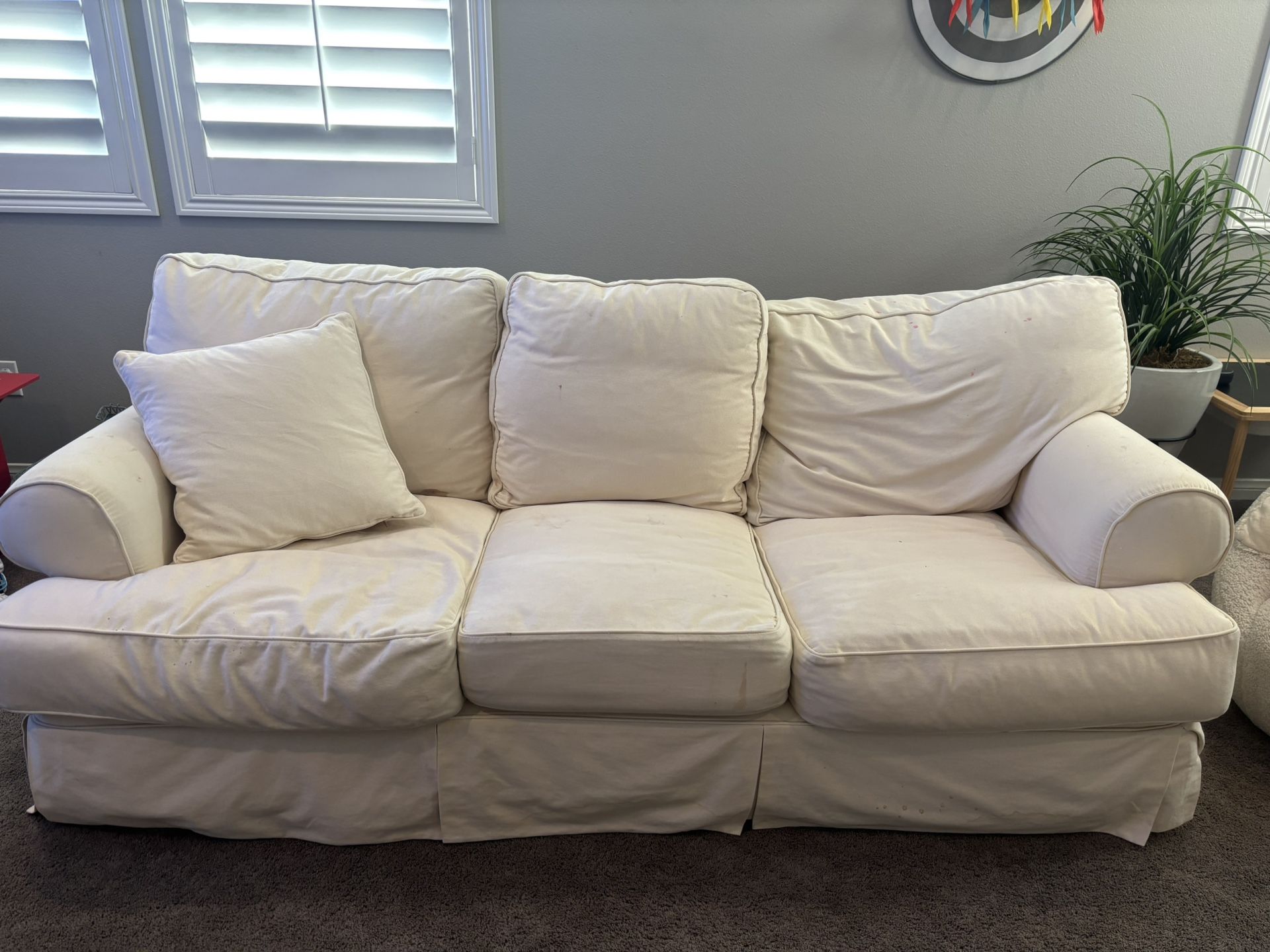 White 3 Seater Couch