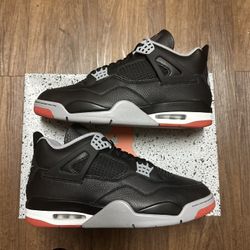 Size 12- Air Jordan 4 Retro Bred Reimagined