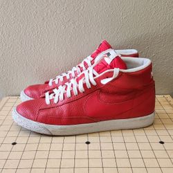 Men’s Size 10.5 - Nike Blazer Mid Premium "Game Red"  Shoes sneakers.