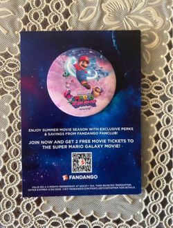 Super Mario Galaxy movie exclusive Universal Studios button