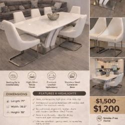 Dining Room Table And 6 Chairs 