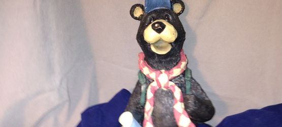 Brand NEW! The "Camper-Bear".  With Map In Hand...Colorful Bedroll