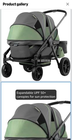 Pivot Xplore Dreamz All-Terrain Stroller Wagon with Bassinet Insert (Voyager Green)