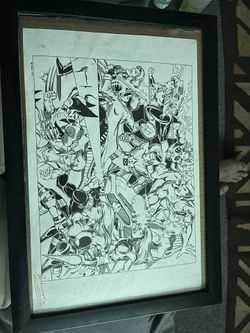 Vintage David K Wong X-men Sketch