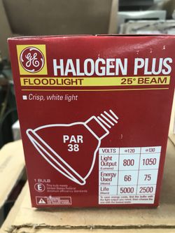 GE halogen plus par 38 flood lights