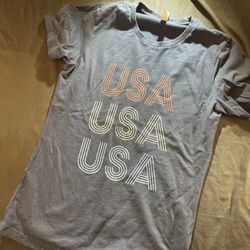 Next Level Apparel Womens Usa T Shirt Size Large 