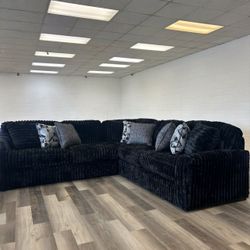 Midnight-Madness Onyx 3-Piece Sectional