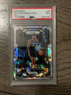 Victor Wembanyama Ice Rookie Prizm PSA 9
