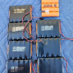 Panasonic Ni-MH Battery Packs (5 X HHR-450A cell) - Lot Of Eight (8)
