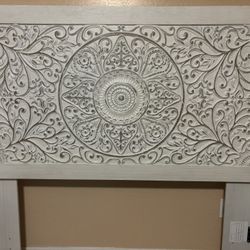 White Queen Panel Headboard 