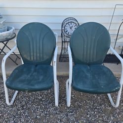 Pair Outdoor Rocking Chair Set, $80 for set of 2, Patio Garden Chairs
