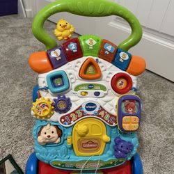 V Tech Baby Learning Walker Sit To Stand