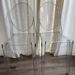 Acrylic Ghost Chairs – Set of 2