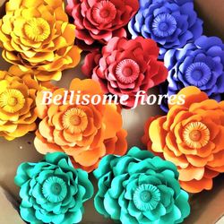 Mexican Theme Paper Flowers