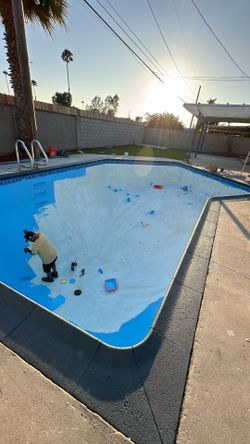 Pool drain epoxy