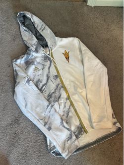 Adidas Arizona State Sun Devils White/Marble Hoodie – Men's Medium
