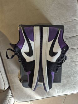 Nike Air Jordan 1 Low Court Purple size 10 lightly used