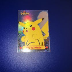 Tv2 #25 Pikachu Card 